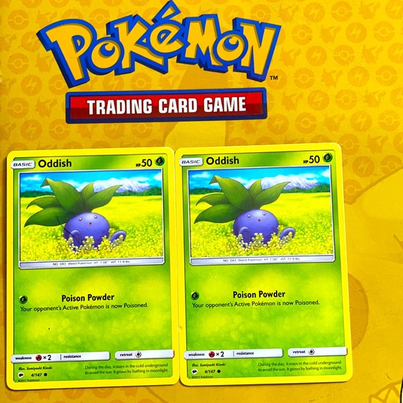 Pokemon Other - TWO Oddish Pokemon Cards